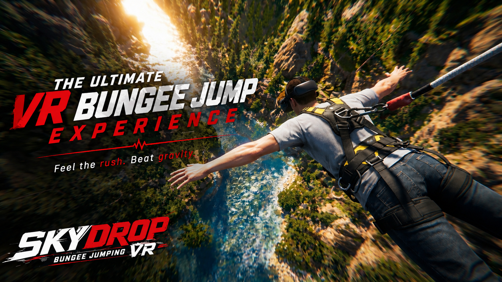 SkyDrop VR Bungee rig
