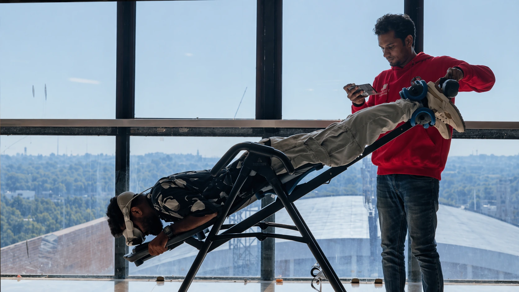 SkyDrop VR Bungee rig