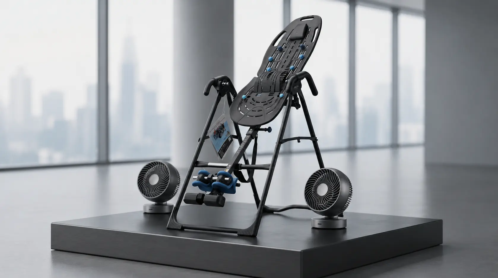 SkyDrop VR Bungee hardware rig with wind fans